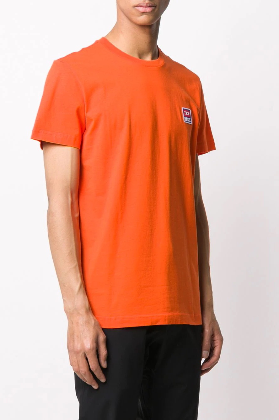 diesel orange t shirt